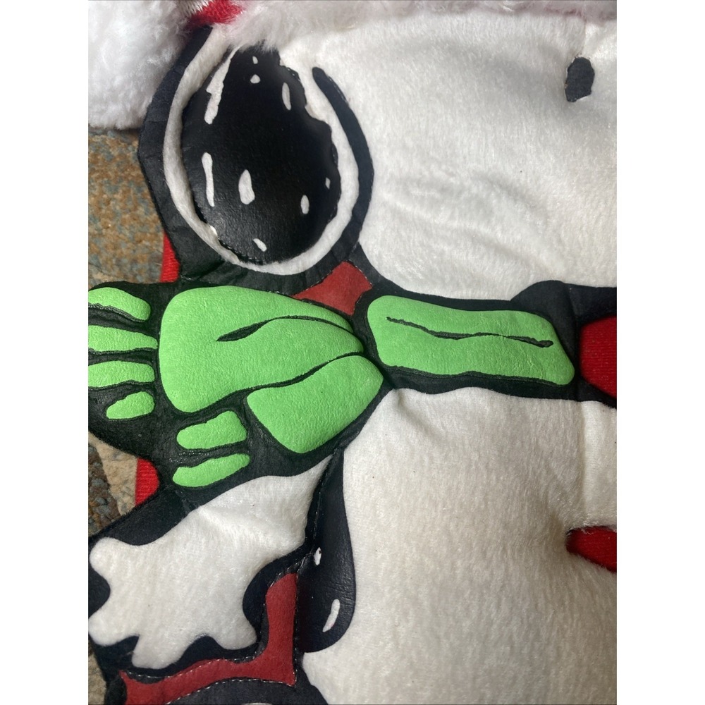 Kurt Adler Peanuts Stocking Snoopy Woodstock Snowboarding Christmas Puffy 3D - Picture 4 of 7